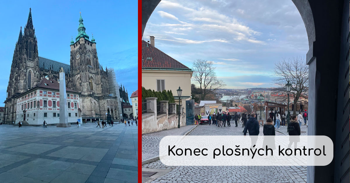 Koneč plošných kontrol na Pražský hrad