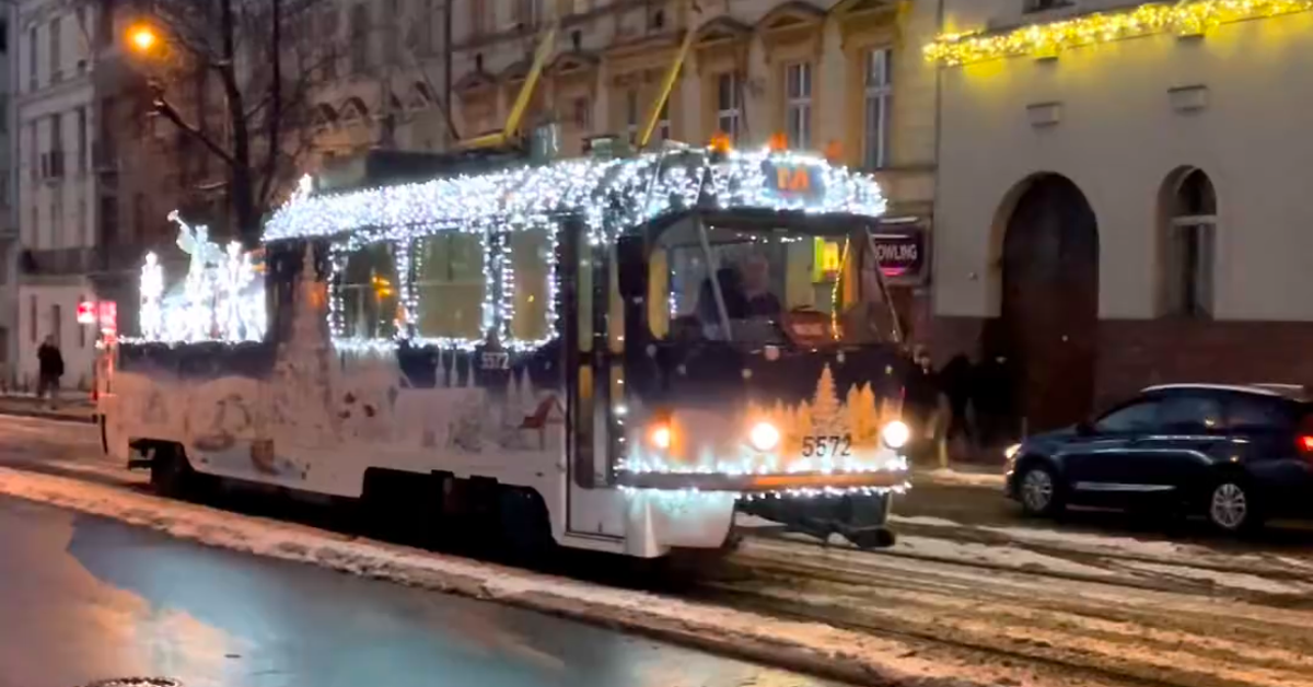 Vánoční tramvaj Praha